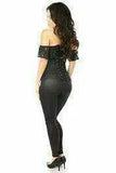 Daisy Corsets Lavish Black Lace Off-The-Shoulder Corset - Daisy Corsets - Flyclothing LLC
