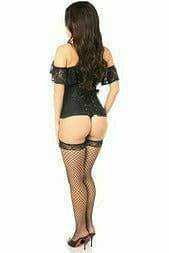 Daisy Corsets Lavish Black Lace Off-The-Shoulder Corset - Daisy Corsets - Flyclothing LLC