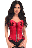 Daisy Corsets Lavish Clear Red Overbust Corset - Daisy Corsets - Flyclothing LLC
