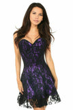 Daisy Corsets Lavish Purple Lace Corset Dress - Daisy Corsets - Flyclothing LLC