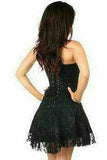 Daisy Corsets Lavish Black Lace Corset Dress - Daisy Corsets - Flyclothing LLC
