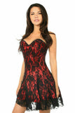 Daisy Corsets Lavish Red Lace Corset Dress - Daisy Corsets - Flyclothing LLC