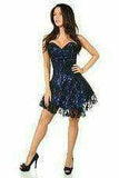 Daisy Corsets Lavish Blue Lace Corset Dress - Daisy Corsets - Flyclothing LLC