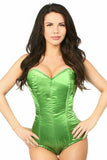 Daisy Corsets Lavish Green Satin Corset Romper - Daisy Corsets - Flyclothing LLC