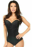 Daisy Corsets Lavish Black Satin Corset Romper - Daisy Corsets - Flyclothing LLC
