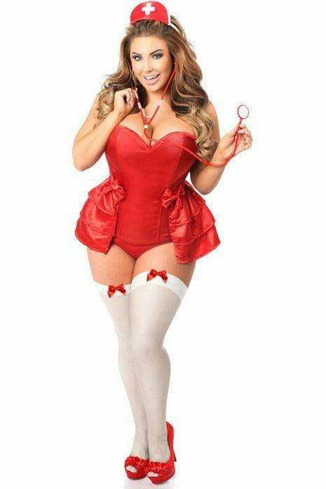 Daisy Corsets Lavish 4 PC Naughty Nurse Corset Costume - Daisy Corsets - Flyclothing LLC