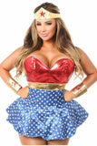 Daisy Corsets Lavish 3 PC Superhero Corset Dress Costume - Daisy Corsets - Flyclothing LLC