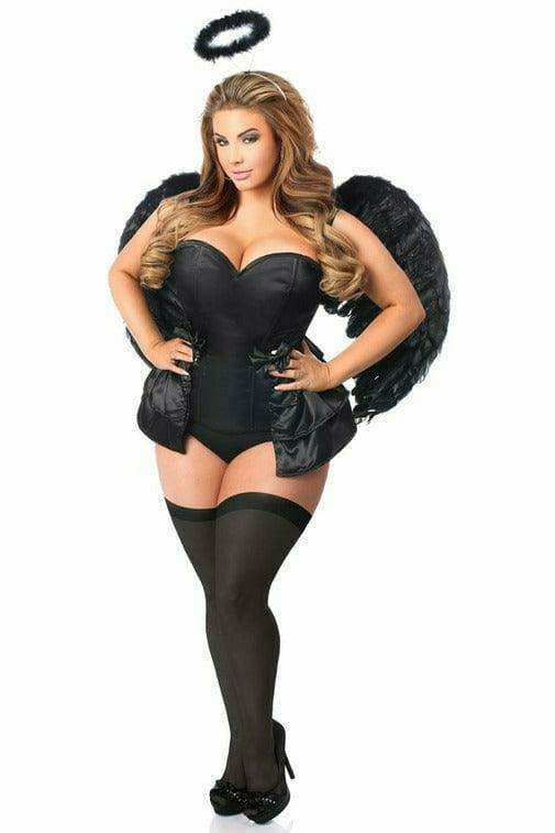 Daisy Corsets Lavish 4 PC Angel of Darkness Corset Costume - Daisy Corsets - Flyclothing LLC