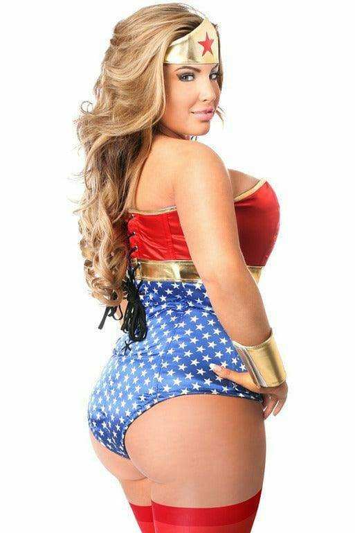 Daisy Corsets Lavish 3 PC Sexy Superhero Costume - Daisy Corsets - Flyclothing LLC