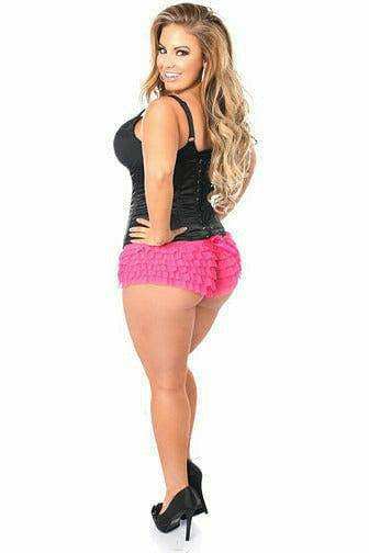 Daisy Corsets Lavish Black Underbust Zipper Corset - Daisy Corsets - Flyclothing LLC