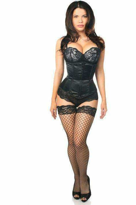 Daisy Corsets Lavish Black Underbust Zipper Corset - Daisy Corsets - Flyclothing LLC