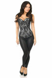 Daisy Corsets Lavish White Lace Front Zipper Corset - Daisy Corsets - Flyclothing LLC