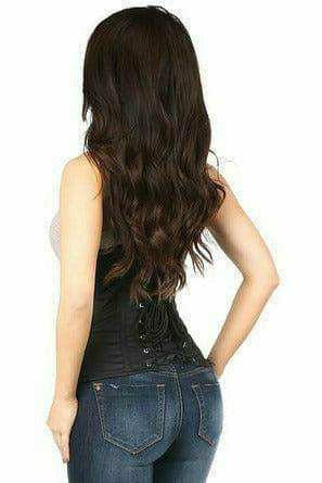 Daisy Corsets Lavish Black Cotton Underbust Corset - Daisy Corsets - Flyclothing LLC