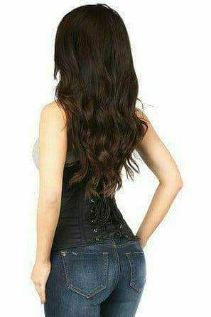 Daisy Corsets Lavish Black Cotton Underbust Corset - Daisy Corsets - Flyclothing LLC