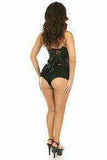 Daisy Corsets Lavish Black Patent PVC Underwire Bustier - Daisy Corsets - Flyclothing LLC