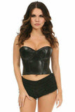 Daisy Corsets Lavish Faux Leather Underwire Bustier - Daisy Corsets - Flyclothing LLC