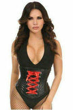 Daisy Corsets Lavish Wet Look Faux Leather Lace-Up Under Bust Corset - Daisy Corsets - Flyclothing LLC