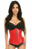 Daisy Corsets Lavish Red Wet Look Under Bust Corset - Daisy Corsets - Flyclothing LLC