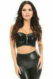 Daisy Corsets Lavish Black Patent Short Bustier Top - Daisy Corsets - Flyclothing LLC