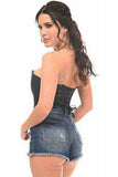 Daisy Corsets Lavish Black Sweetheart Front Zipper Corset - Daisy Corsets - Flyclothing LLC