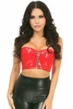 Daisy Corsets Lavish Red Patent Short Bustier Top - Daisy Corsets - Flyclothing LLC