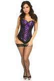 Daisy Corsets Lavish Purple Lace-Up Over Bust Corset w/Black Lace - Daisy Corsets - Flyclothing LLC