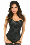 Daisy Corsets Lavish Black Lace-Up Overbust Corset w/Black Lace - Daisy Corsets - Flyclothing LLC