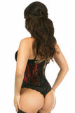 Daisy Corsets Lavish Red Lace-Up Under Bust Corset w/Black Lace - Daisy Corsets - Flyclothing LLC