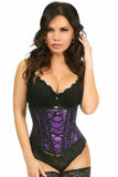 Daisy Corsets Lavish Purple Lace-Up Underbust Corset w/Black Lace - Daisy Corsets - Flyclothing LLC