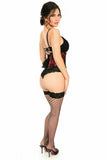 Daisy Corsets Lavish Red w/Black Lace Overlay Mini Cincher - Daisy Corsets - Flyclothing LLC