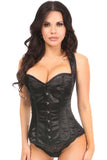 Daisy Corsets Lavish Black Satin Full Back Sweetheart Corset - Daisy Corsets - Flyclothing LLC