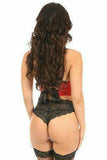 Daisy Corsets Lavish Red Satin Underwire Short Bustier - Daisy Corsets - Flyclothing LLC