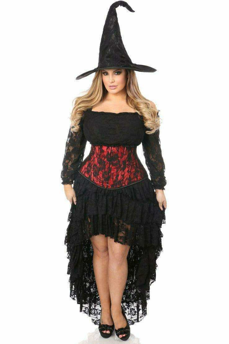 Daisy Corsets Lavish 4 PC Lace Witch Corset Costume - Daisy Corsets - Flyclothing LLC