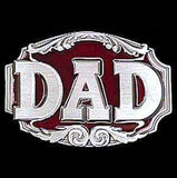 Dad 3D Enameled Belt Buckle - Siskiyou Buckle - Flyclothing LLC