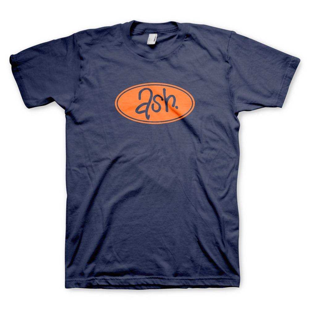 Ash Retro Blue Mens T-Shirt - Ash - Flyclothing LLC