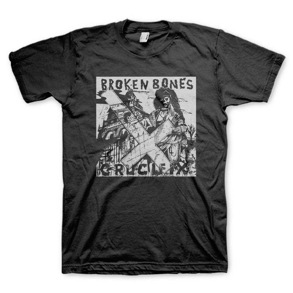 Broken Bones Crucfix Mens T-Shirt - Broken Bones - Flyclothing LLC