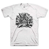Broken Bones Classic Skull LOGO White Mens T-Shirt - Broken Bones - Flyclothing LLC