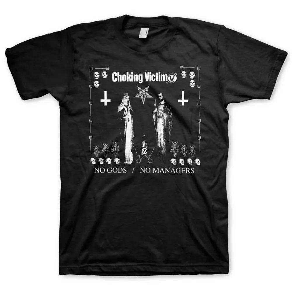 Choking Victim No Gods No Masters Shirt - Choking Victim - Flyclothing LLC