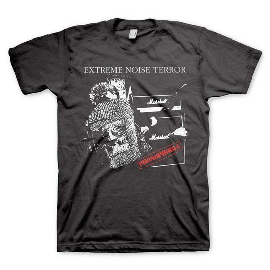 Extreme Noise Terror Phonophobia Mens T-Shirt - Extreme Noise Terror - Flyclothing LLC