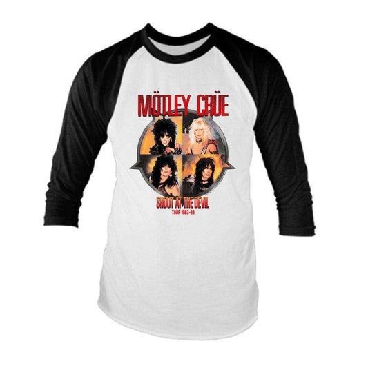 Motley Crue Shout Raglan Shirt - Motley Crue - Flyclothing LLC