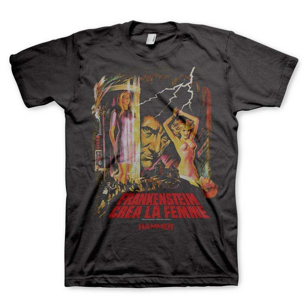 Hammer Horror Frankenstein Mens T-Shirt - Hammer Horror - Flyclothing LLC