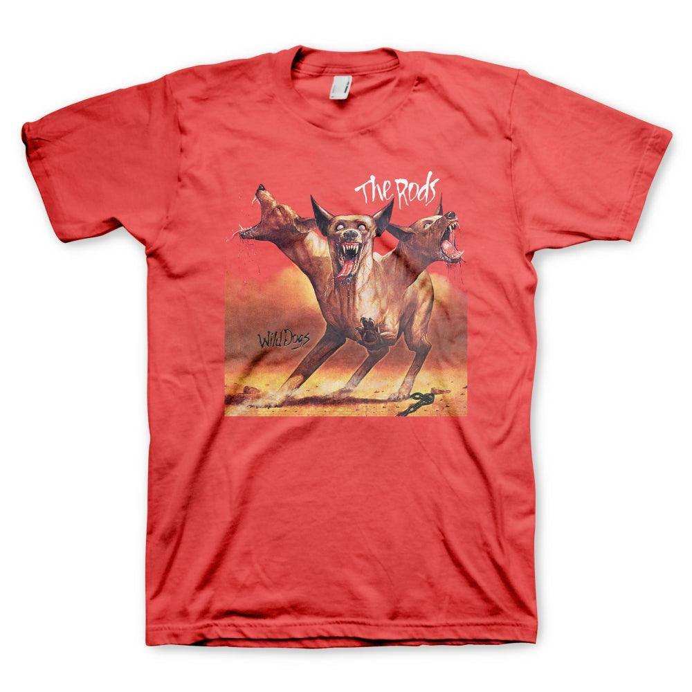 The Rods Wild Dogs Red Mens T-Shirt - The Rods - Flyclothing LLC