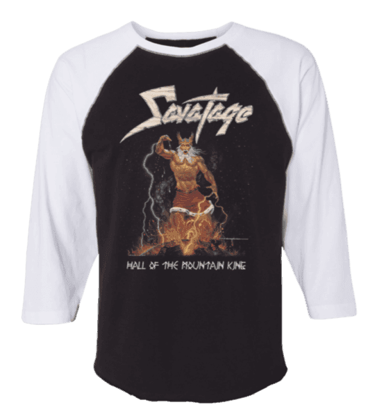 Savatage Hall of the Mountain King Raglan Shirt - Savatage - Flyclothing LLC