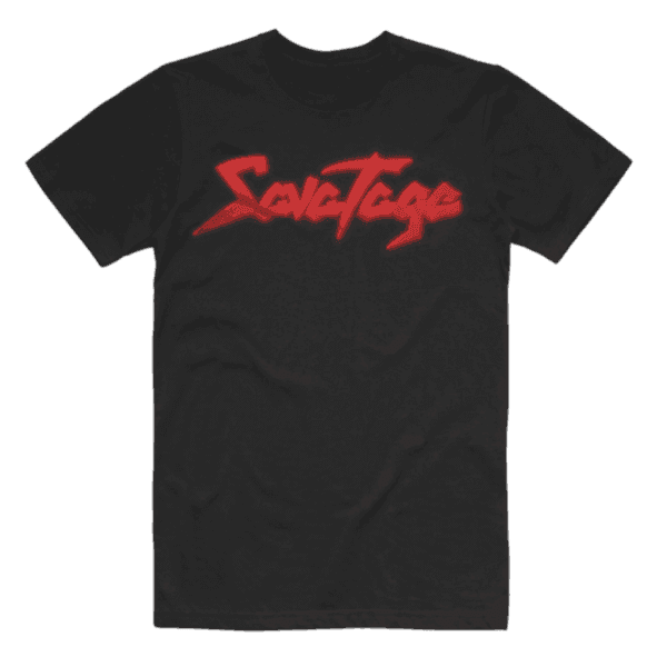 Savatage Red LOGO Mens T-Shirt - Savatage - Flyclothing LLC