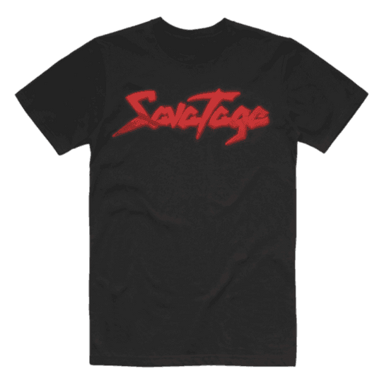 Savatage Red LOGO Mens T-Shirt - Savatage - Flyclothing LLC