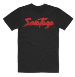 Savatage Red LOGO Mens T-Shirt - Savatage - Flyclothing LLC
