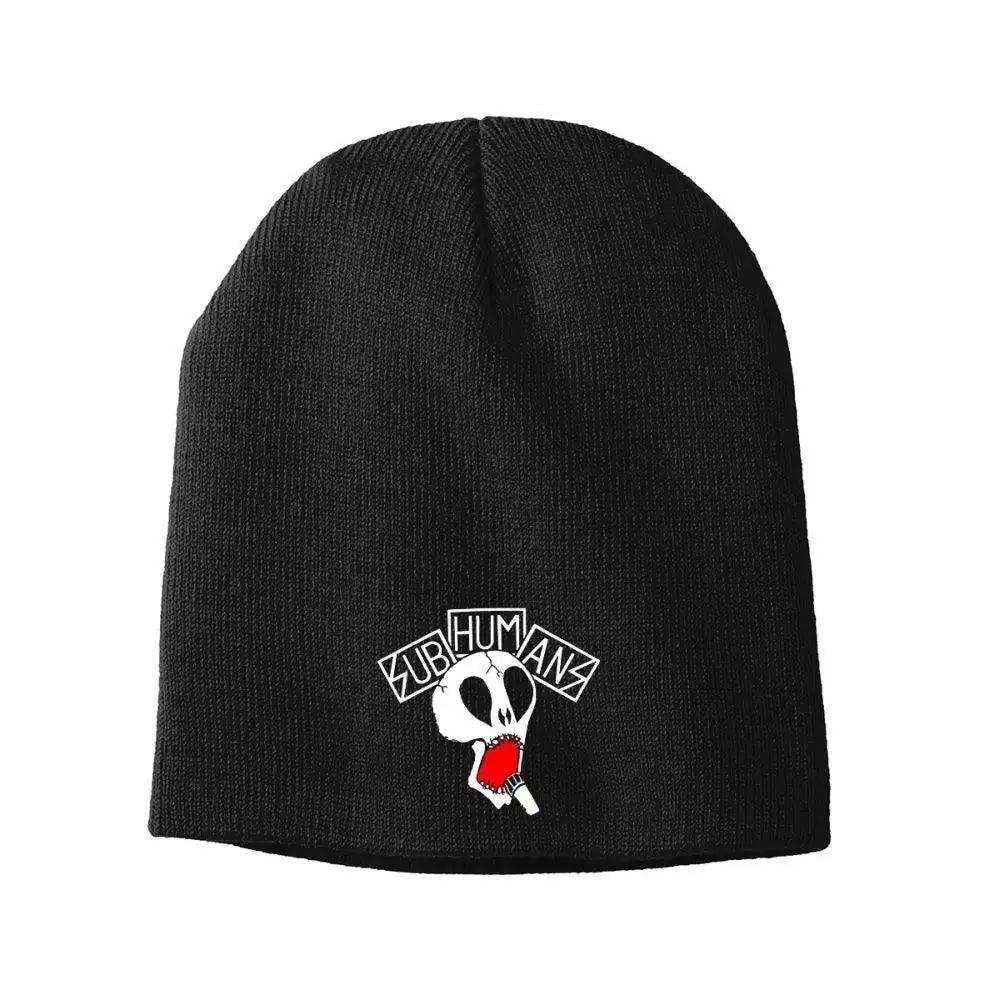 Subhumans Skull Beanie - Subhumans - Flyclothing LLC