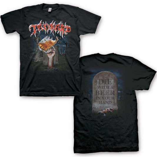 Tankard Die With A Beer Mens T-Shirt - Tankard - Flyclothing LLC