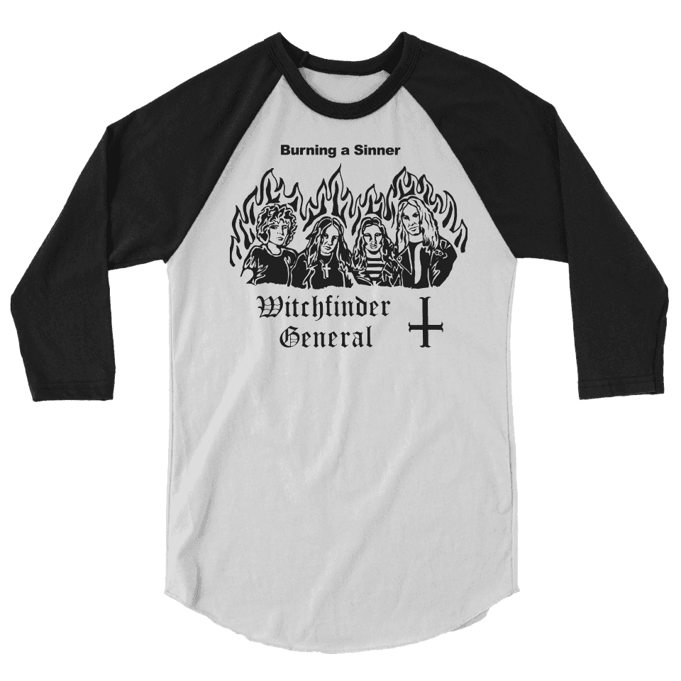 Witchfinder General Burn a Witch Raglan Shirt - Witchfinder General - Flyclothing LLC