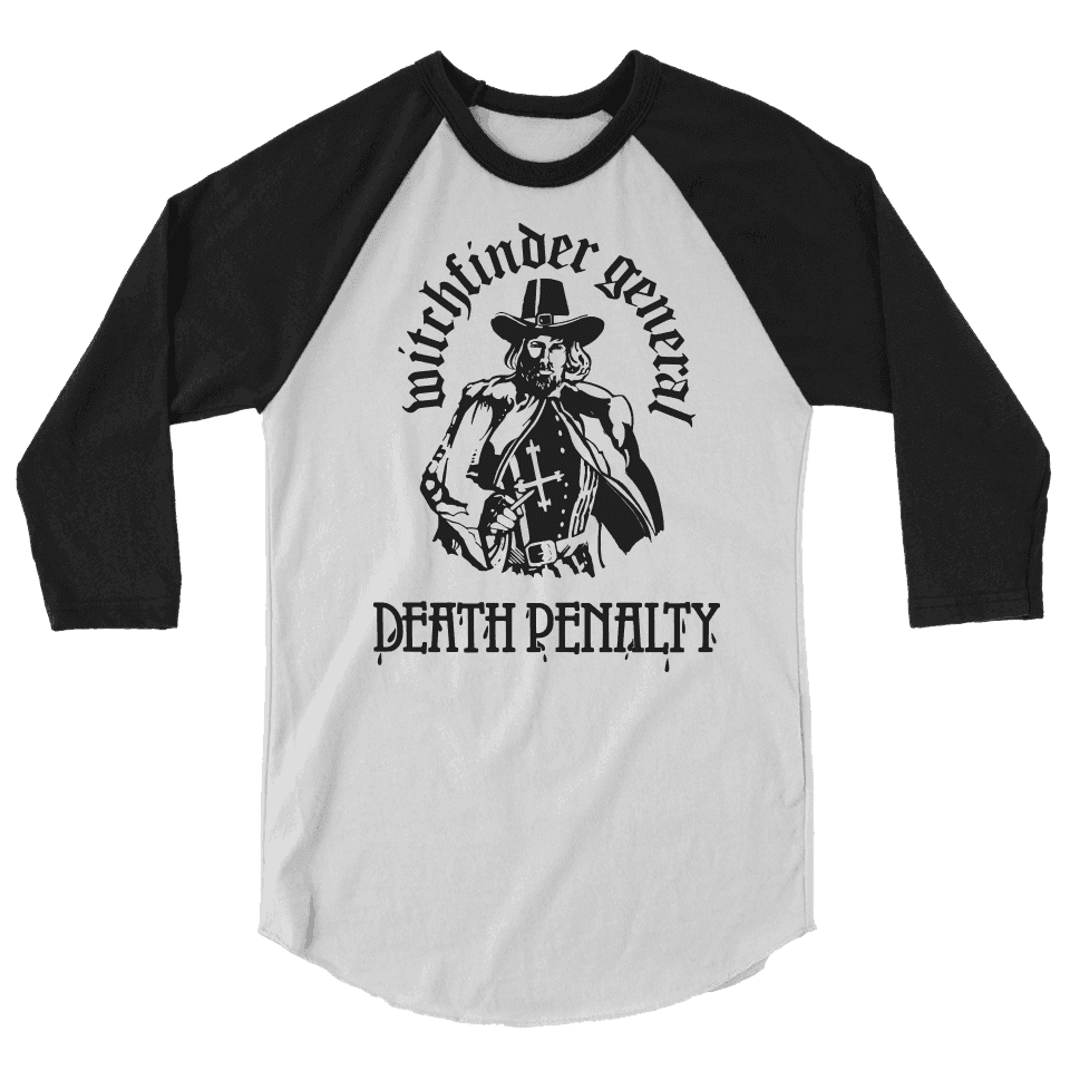 Witchfinder General Matthew Hopkins Raglan Shirt